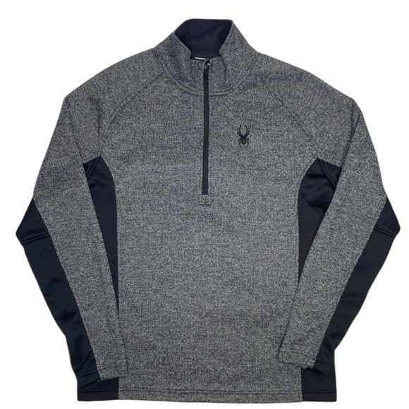 SPYDER Outbound Stryke 1/2 Zip Pullover in Gray / Black Size XL - Picture 1 of 7